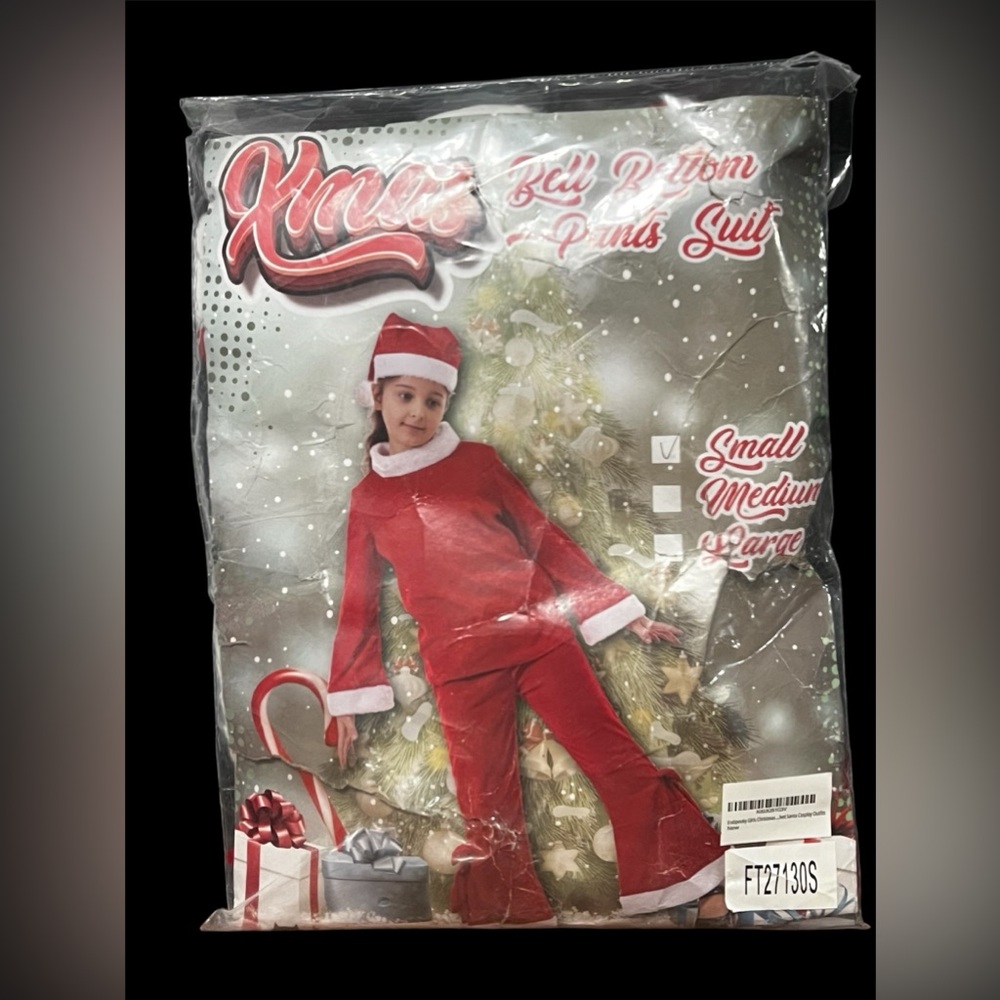 Girls' Christmas Santa Suit - Small - Long Sleeve
Red Holiday Outfit